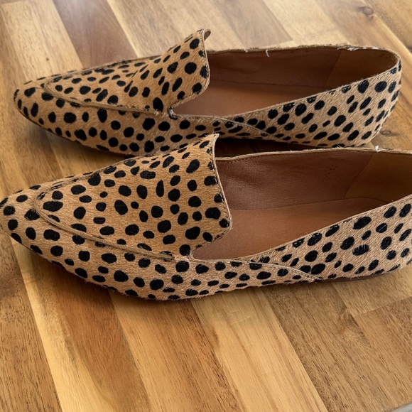 Madewell Cheetah-Print Pointed Toe Loafers in Tan and Black - Picture 3 of 7